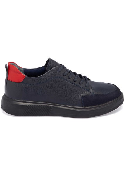 Lacivert Hakiki Deri Erkek Sneaker - E24I1AY56744-A31