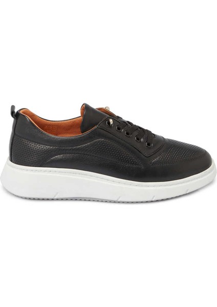 Siyah Hakiki Deri Kadın Sneaker - K24I1AY67146-A23