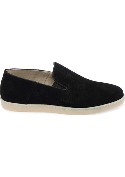 Siyah Hakiki Nubuk Deri Erkek Loafer - E24I1AY56695-A64