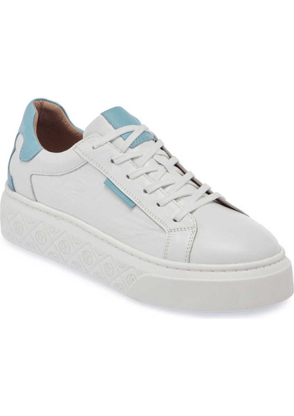 Beyaz Hakiki Deri Kadın Sneaker - K24I1AY67299-A26