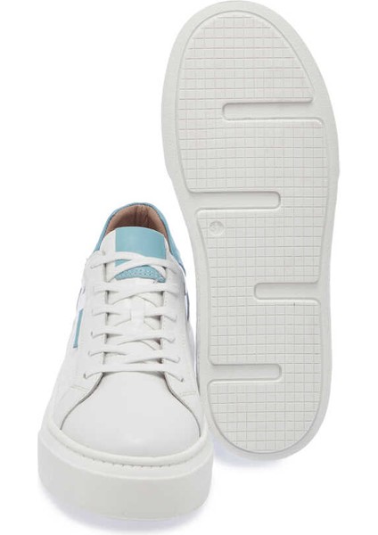 Beyaz Hakiki Deri Kadın Sneaker - K24I1AY67299-A26