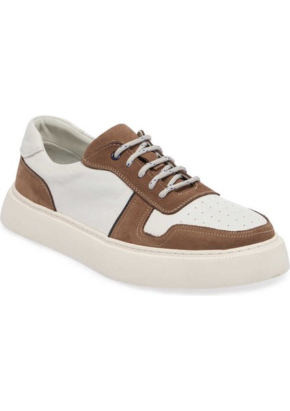 Vizon Deri Erkek Sneaker - E24I1AY56814-A65  Vizon