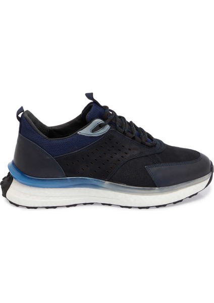 Lacivert Hakiki Deri Erkek Sneaker - E24I1AY56801-A31