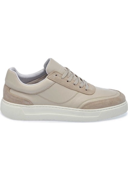 Bej Hakiki Deri Erkek Sneaker - E24I1AY56602-D6P