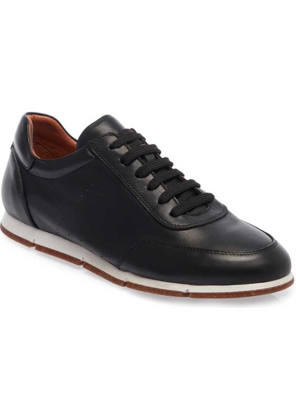 Siyah Hakiki Deri Erkek Sneaker - E24I1AY56684-A23