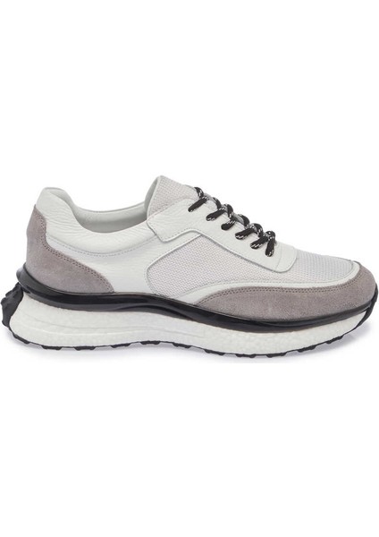 Beyaz Hakiki Deri Erkek Sneaker - E24I1AY56698-A26