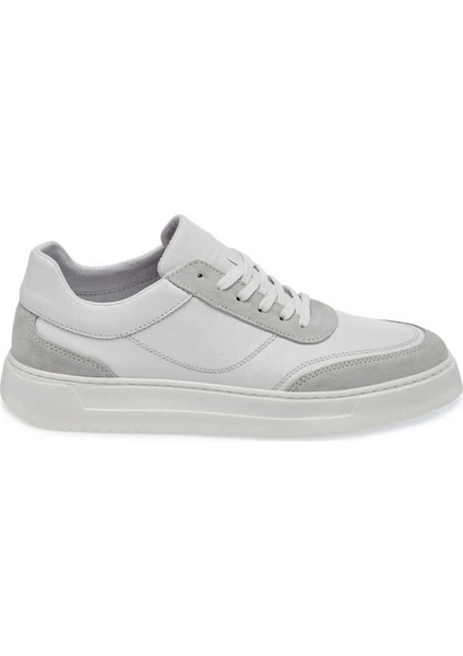 Gri Hakiki Deri Erkek Sneaker - E24I1AY56602-T3O