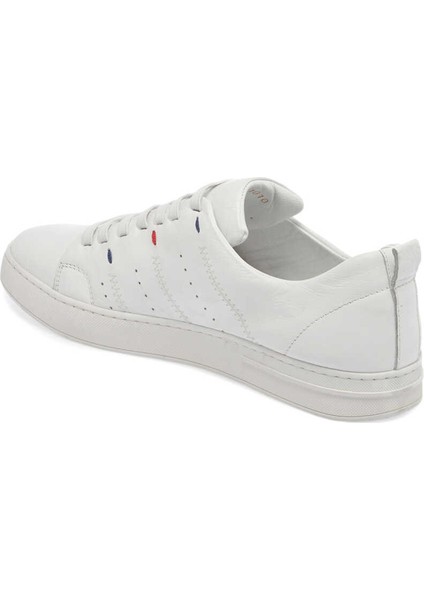 Beyaz Deri Erkek Sneaker - E24I1Ay56635-A26