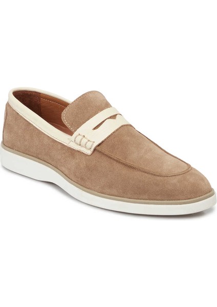 Vizon Hakiki Süet Deri Erkek Loafer - E24I1AY56749-A02