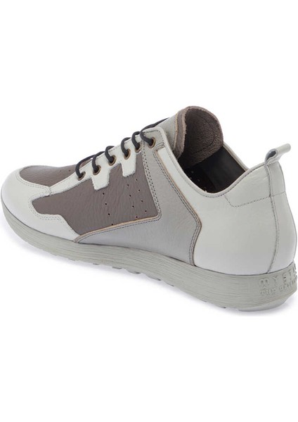 Gri Hakiki Deri Erkek Sneaker - E24I1AY56756-I8H