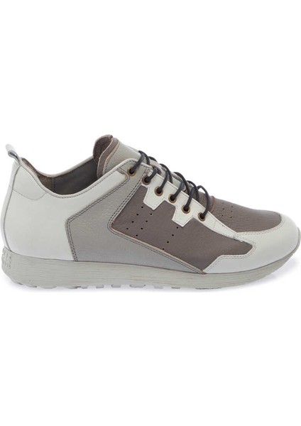 Gri Hakiki Deri Erkek Sneaker - E24I1AY56756-I8H