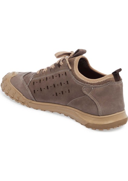 Bej Hakiki Nubuk Deri Erkek Sneaker - E24I1AY56828-B23
