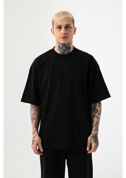 Lux Kısa Kollu Tişört Siyah modelleri