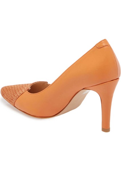 Turuncu Hakiki Deri Kadın Stiletto - K24I1AY67174-T6S fiyatları