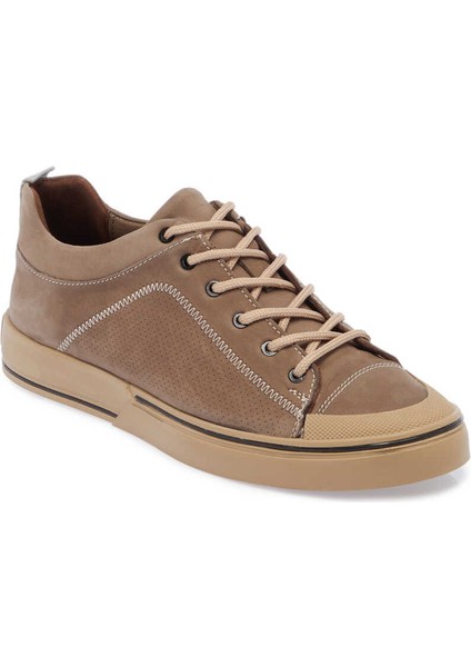 Vizon Deri Erkek Sneaker - E24I1AY56827-A44  Vizon