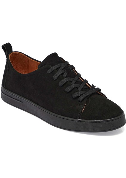 Siyah Hakiki Deri Erkek Sneaker - E24I1AY56830-A01