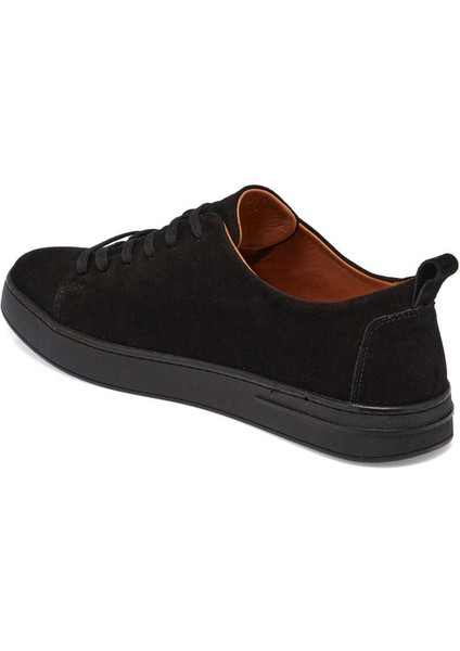 Siyah Hakiki Deri Erkek Sneaker - E24I1AY56830-A01