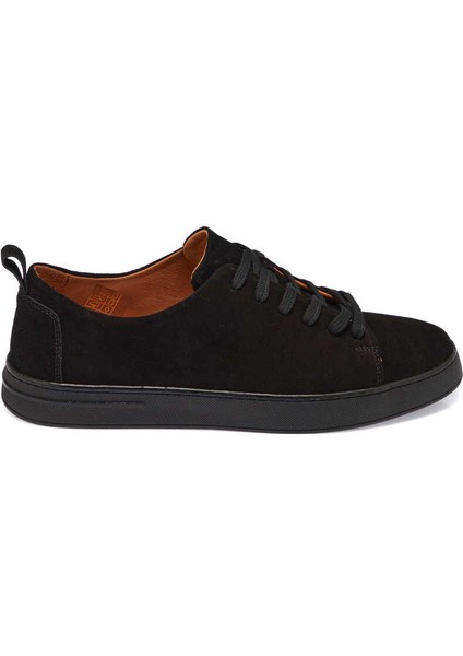 Siyah Hakiki Deri Erkek Sneaker - E24I1AY56830-A01