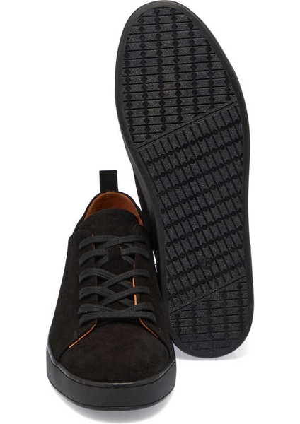 Siyah Hakiki Deri Erkek Sneaker - E24I1AY56830-A01