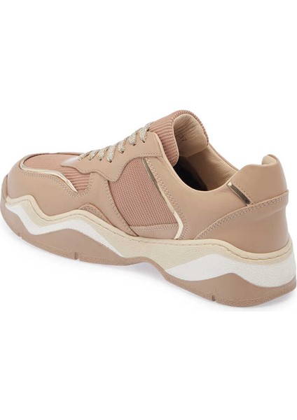 Bej Hakiki Deri Kadın Sneaker - K24I1AY67194-A25 fiyatları