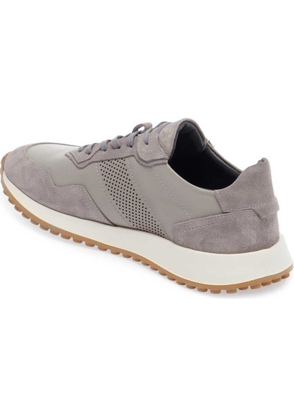 Gri Hakiki Deri Erkek Sneaker - E24I1AY56666-Q9I