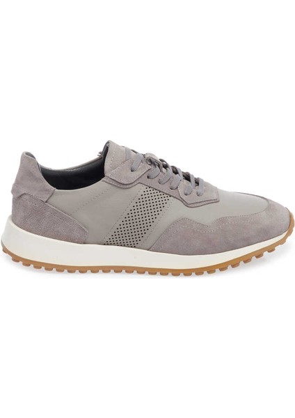 Gri Hakiki Deri Erkek Sneaker - E24I1AY56666-Q9I
