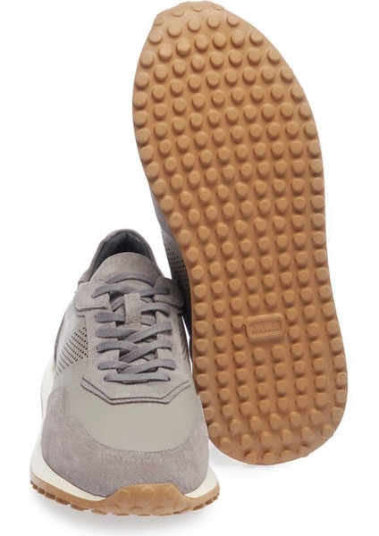 Gri Hakiki Deri Erkek Sneaker - E24I1AY56666-Q9I