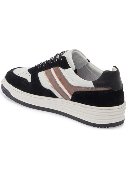 Siyah Hakiki Deri Erkek Sneaker - E24I1AY56691-S2Y