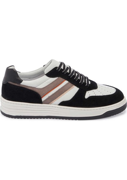 Siyah Hakiki Deri Erkek Sneaker - E24I1AY56691-S2Y