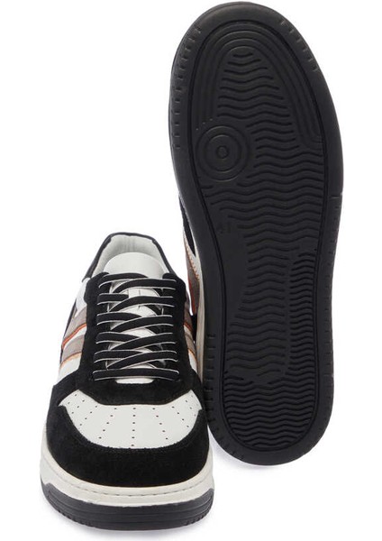 Siyah Hakiki Deri Erkek Sneaker - E24I1AY56691-S2Y
