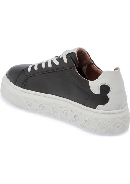 Siyah Hakiki Deri Kadın Sneaker - K24I1AY67299-A23 fiyatları