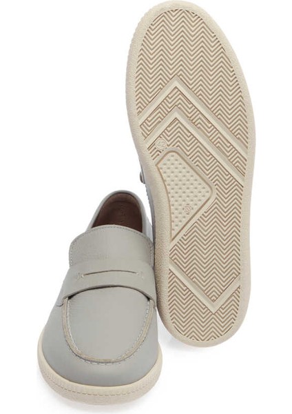 Gri Hakiki Deri Erkek Loafer - E24I1AY56705-H1Y