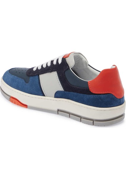 Lacivert Hakiki Deri Erkek Sneaker - E24I1AY56731-D44