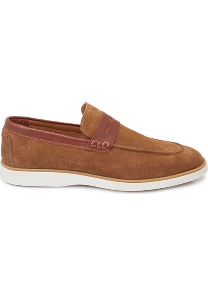 Taba Hakiki Süet Deri Erkek Loafer - E24I1AY56749-K59