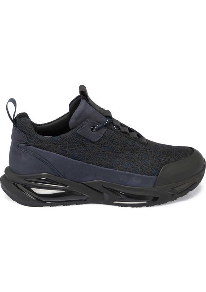 Siyah Deri Erkek Sneaker - E24I1Ay56800-T4S Siyah