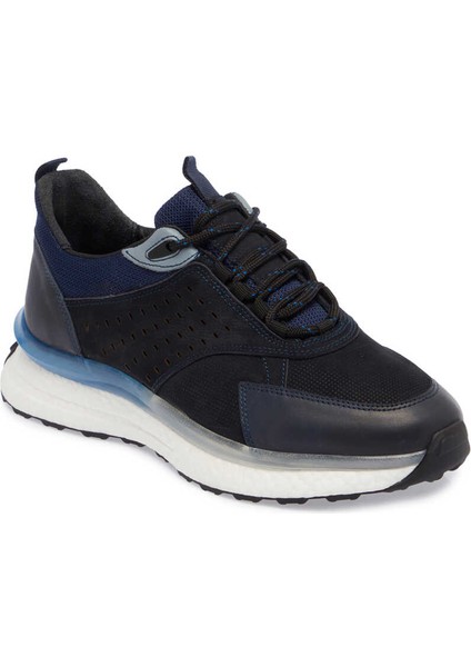 Lacivert Deri Erkek Sneaker - E24I1Ay56801-A31 Lacivert