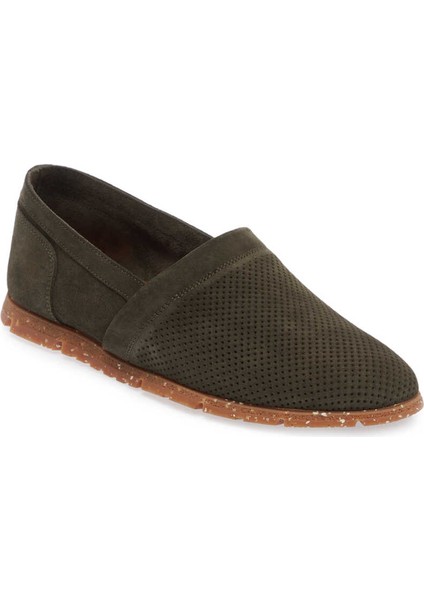 Yeşil Hakiki Süet Deri Erkek Loafer - E24I1AY56589-J86