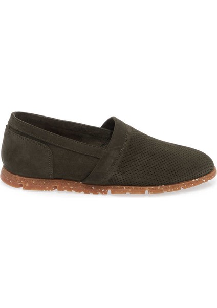 Yeşil Hakiki Süet Deri Erkek Loafer - E24I1AY56589-J86