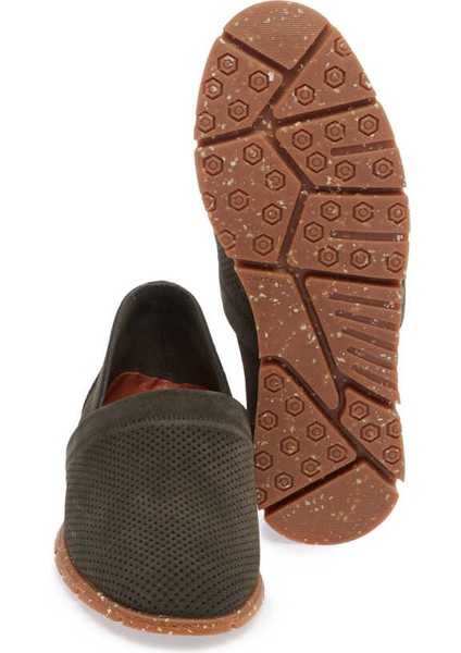 Yeşil Hakiki Süet Deri Erkek Loafer - E24I1AY56589-J86
