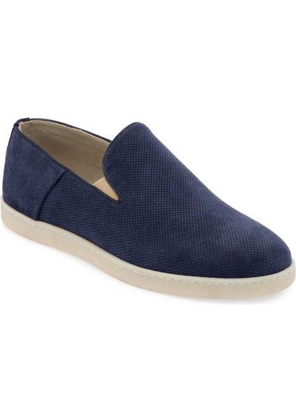 Lacivert Hakiki Nubuk Deri Erkek Loafer - E24I1AY56695-C39