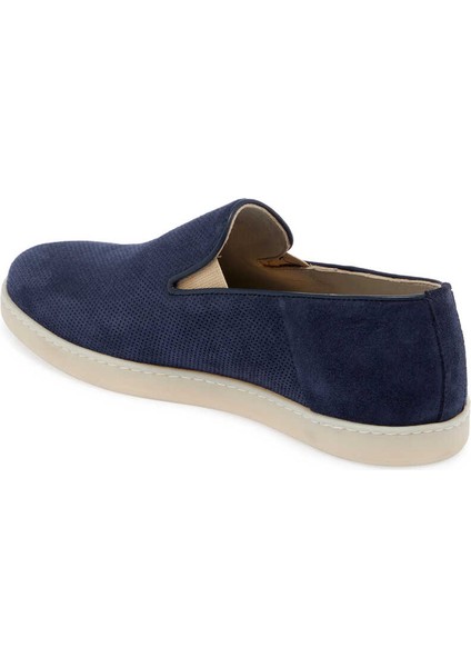 Lacivert Hakiki Nubuk Deri Erkek Loafer - E24I1AY56695-C39