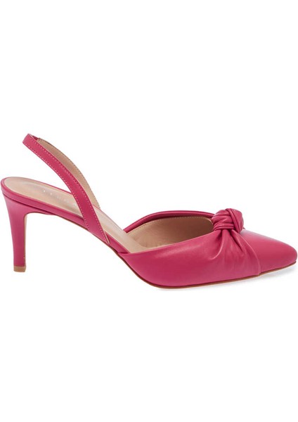Pembe Hakiki Deri Kadın Stiletto - K24I1AY67169-J7E