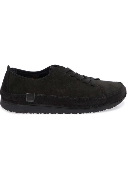 Siyah Hakiki Nubuk Deri Kadın Sneaker - K24I1AY67268-A64
