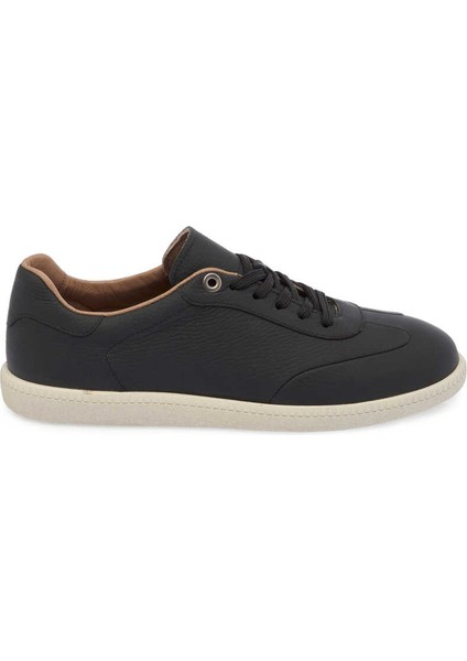 Siyah Hakiki Deri Erkek Sneaker - E24I1AY56704-A41