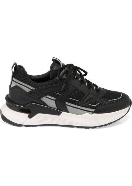 Siyah Hakiki Deri Erkek Sneaker - E24I1AY56803-A23