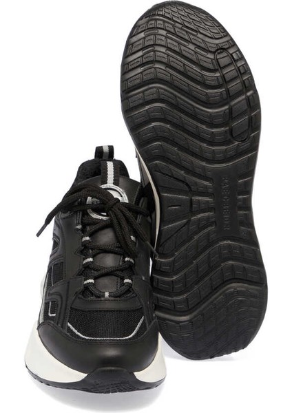 Siyah Hakiki Deri Erkek Sneaker - E24I1AY56803-A23