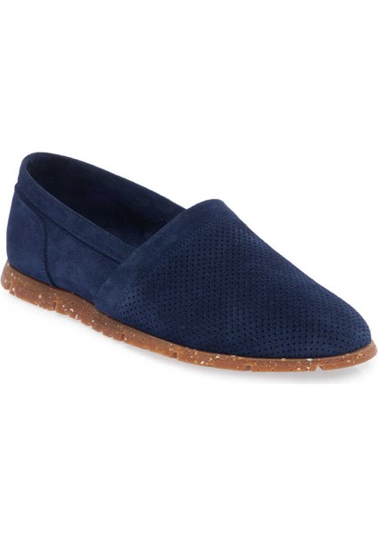 Mavi Hakiki Süet Deri Erkek Loafer - E24I1AY56589-F60
