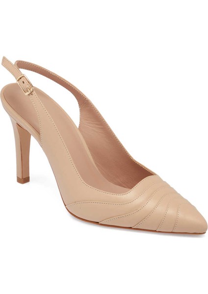 Pudra Hakiki Deri Kadın Stiletto - K24I1AY67175-L5C