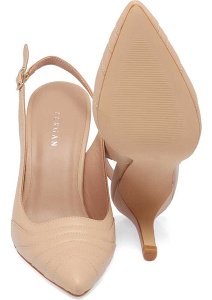 Pudra Hakiki Deri Kadın Stiletto - K24I1AY67175-L5C