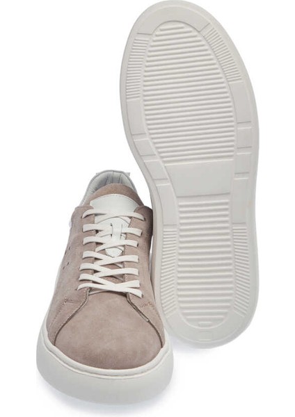 Gri Hakiki Süet Deri Erkek Sneaker - E24I1AY56665-C11 fırsatları